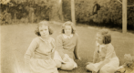 Bette, Jo and Barb Shields in Mrs Crook’s backyard (Melbourne)