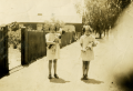Bette and Barb Shields with their dolls