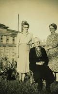 Aunt Lizzie Dwyer with daughters Kate (at left) and Annie in Merewether, Newcastle